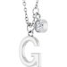 Accented Initial Necklace