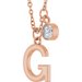Accented Initial Necklace