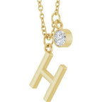 Accented Initial Necklace