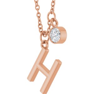 Accented Initial Necklace