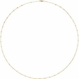 2.5 mm Light Paperclip-Style Starburst Mirror Chain