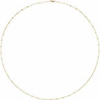 2.5 mm Light Paperclip-Style Starburst Mirror Chain