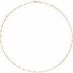 2.5 mm Light Paperclip-Style Starburst Mirror Chain