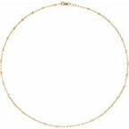 2.5 mm Light Paperclip-Style Starburst Mirror Chain
