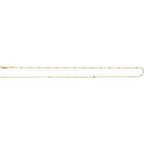 2.5 mm Light Paperclip-Style Starburst Mirror Chain