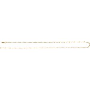 2.5 mm Light Paperclip-Style Starburst Mirror Chain