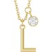 Accented Initial Necklace
