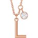 Accented Initial Necklace
