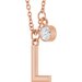 Accented Initial Necklace