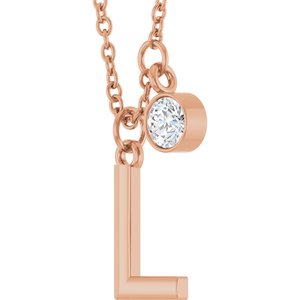 Accented Initial Necklace