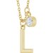 Accented Initial Necklace