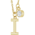Accented Initial Necklace