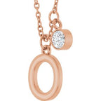 Accented Initial Necklace