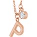 Accented Initial Necklace