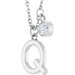 Accented Initial Necklace