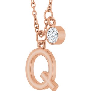 Accented Initial Necklace