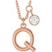 Accented Initial Necklace