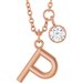 Accented Initial Necklace