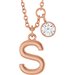 Accented Initial Necklace