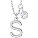 Accented Initial Necklace