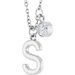 Accented Initial Necklace