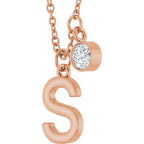 Accented Initial Necklace
