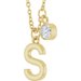 Accented Initial Necklace