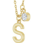 Accented Initial Necklace