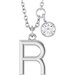 Accented Initial Necklace