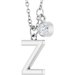 Accented Initial Necklace