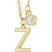 Accented Initial Necklace