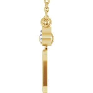 Accented Initial Necklace