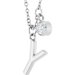 Accented Initial Necklace