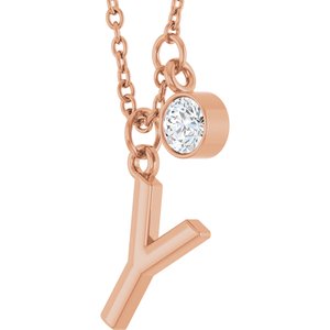 Accented Initial Necklace