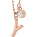 Accented Initial Necklace