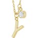 Accented Initial Necklace