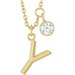 Accented Initial Necklace