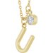 Accented Initial Necklace