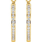 Accented Hoop Earrings