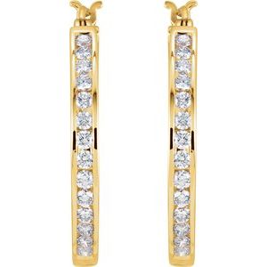 Accented Hoop Earrings