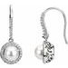 Halo-Style Pearl Earrings