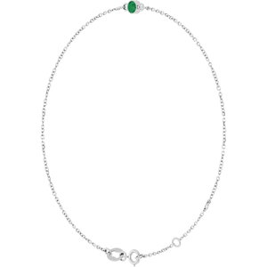 Bezel-Set Link Bracelet