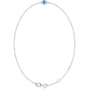 Bezel-Set Link Bracelet