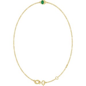 Bezel-Set Link Bracelet