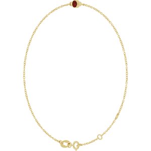 Bezel-Set Link Bracelet