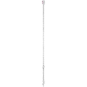 Bezel-Set Link Bracelet