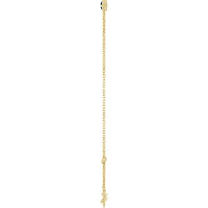 Bezel-Set Link Bracelet