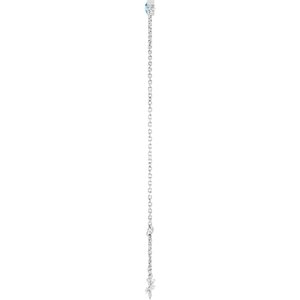 Bezel-Set Link Bracelet