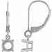 Round 4-Prong Dangle Earrings