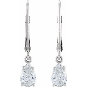 Round 4-Prong Dangle Earrings